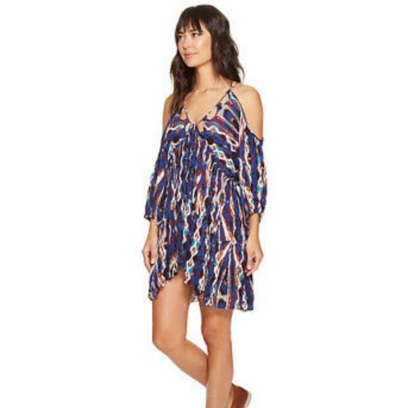 Free People Monarch Boho Blue Combo XS Flowy - Picture 4 of 6